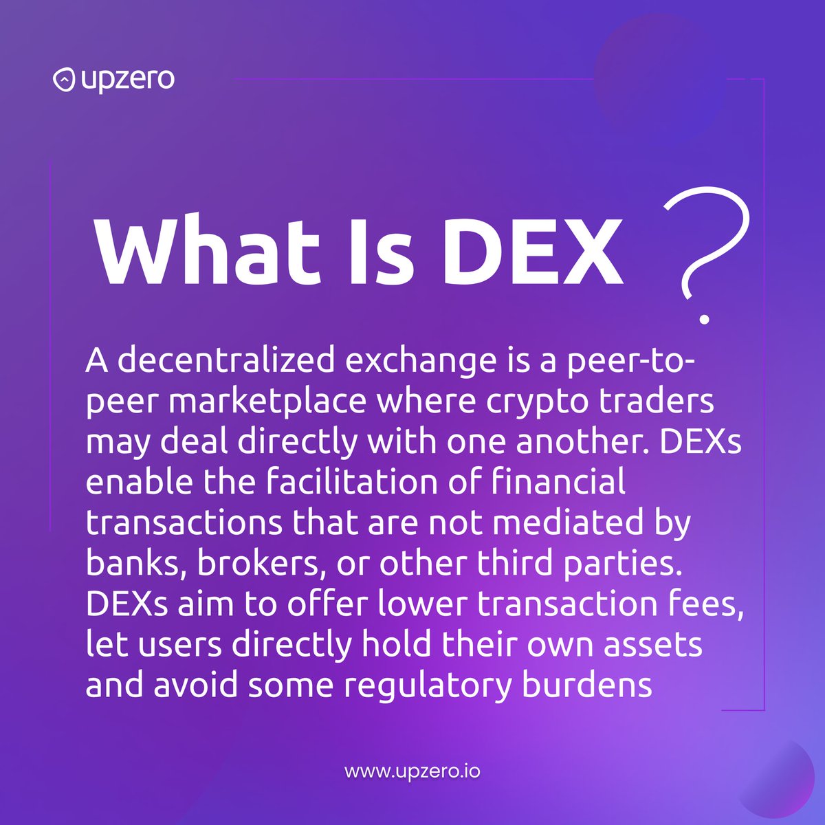 upzeroapp's tweet photo. #Dex is the term used for Decentralised exchange. For example #Metamask #trustwallet #phantom and so on
.
.
#DeFi #Cryptos #altcoinseason #BSCGemsAlert #upzero #Coinbase https://t.co/oOKYJtdn6Y
