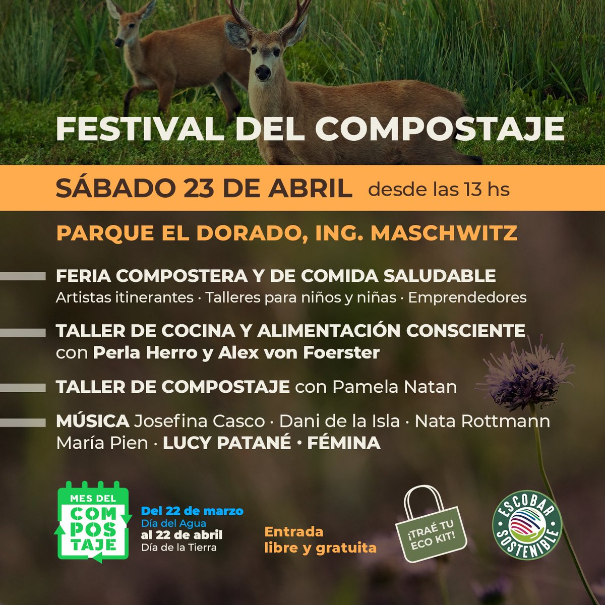 mesdelcompost's tweet photo. ¡Les esperamos! 
#MesDelCompostaje #FestivalDelCompostaje #NoEsBasuraEsVida #YoComposto #Compostamos https://t.co/UepNFDtcHo