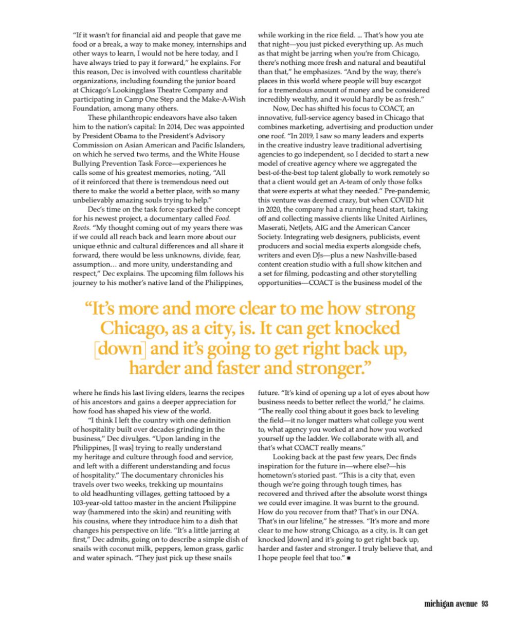 Coact Agency (@coactagency) on Twitter photo MUST SEE Cover Story about our new projects, announcements, strategy, clients, growth and more! Please see and share full cover story: coactagency.com/press (<a href="/MichiganAveMag/">Michigan Avenue</a>) and tag someone who might like! MUST SEE Cover Story about our new projects, announcements, strategy, clients, growth and more! Please see and share full cover story: coactagency.com/press (<a href="/MichiganAveMag/">Michigan Avenue</a>) and tag someone who might like!