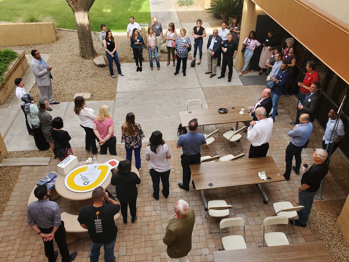 tempechamber's tweet image. Thank you to our members and partners in the community for joining us for #BusinessBeforeHours! This month&apos;s event was a meet &amp;amp; greet to welcome our new President &amp;amp; CEO Colin Diaz, ACE, IOM. 

BBH is sponsored by @DesertFinancial 

#NetworkDevelopment #TempeChamber