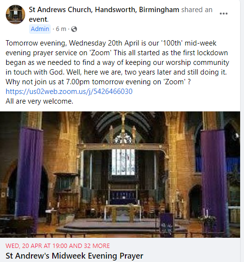 StAndrewCE_HW's tweet photo. Why not join us at 7.00pm tomorrow evening on 'Zoom' ?
https://t.co/V1Osy4eTCY https://t.co/ioVeL0bhRs
