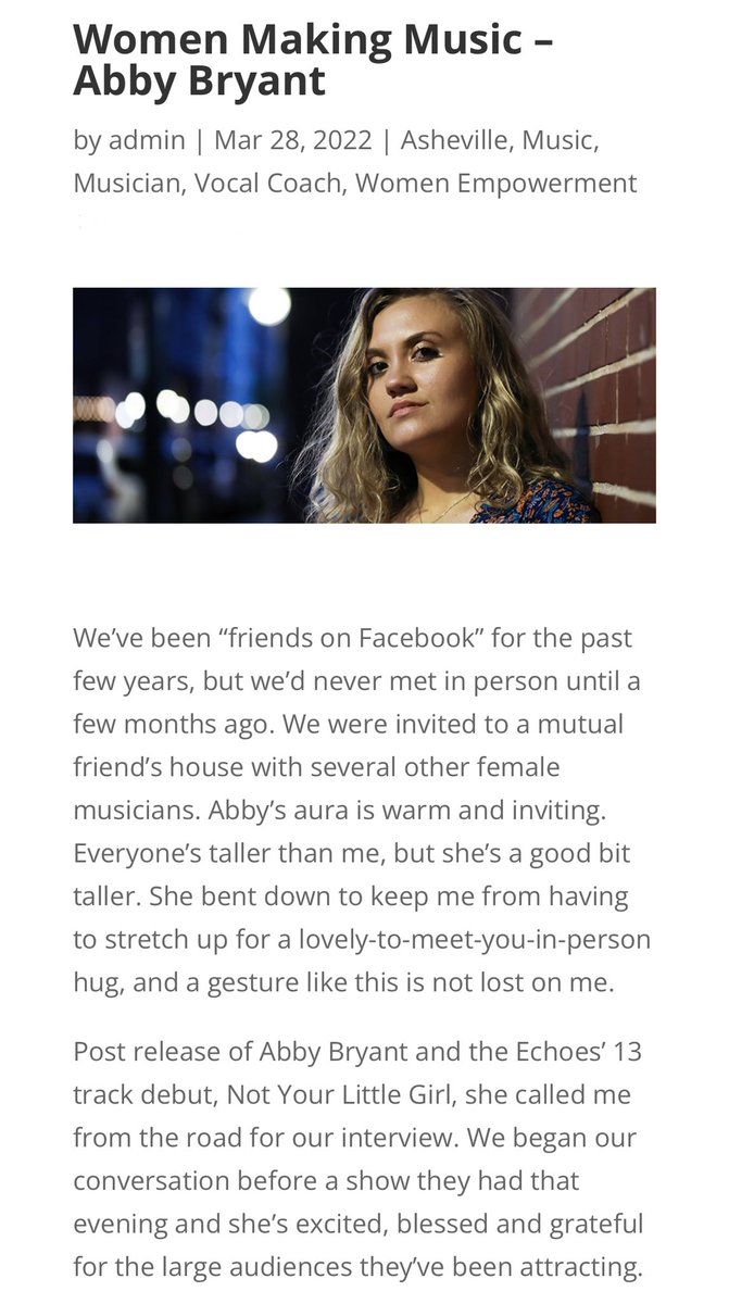 Big thanks to SOFIA magazine for the feature! I hung out with my friend Peggy Ratusz to have a track-by-track chat on my debut album and dive into the real stories behind the lyrics and sound. Link to full article here thesofiamagazine.com/women-making-m…

📸 Seyl Park