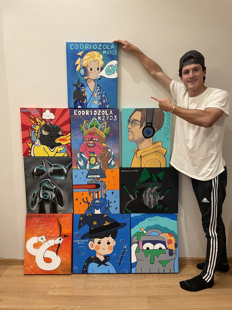 eodriozola1's tweet photo. When people create something beautiful through painting, they stimulate the creative mind while relieving mental strain. A low stress level leads to a happier, healthier lifestyle and helps improve overall mental health. #LonelyPopMHAE @LonelyPopNFT @0xsoupnft https://t.co/HMrbpkR0uF