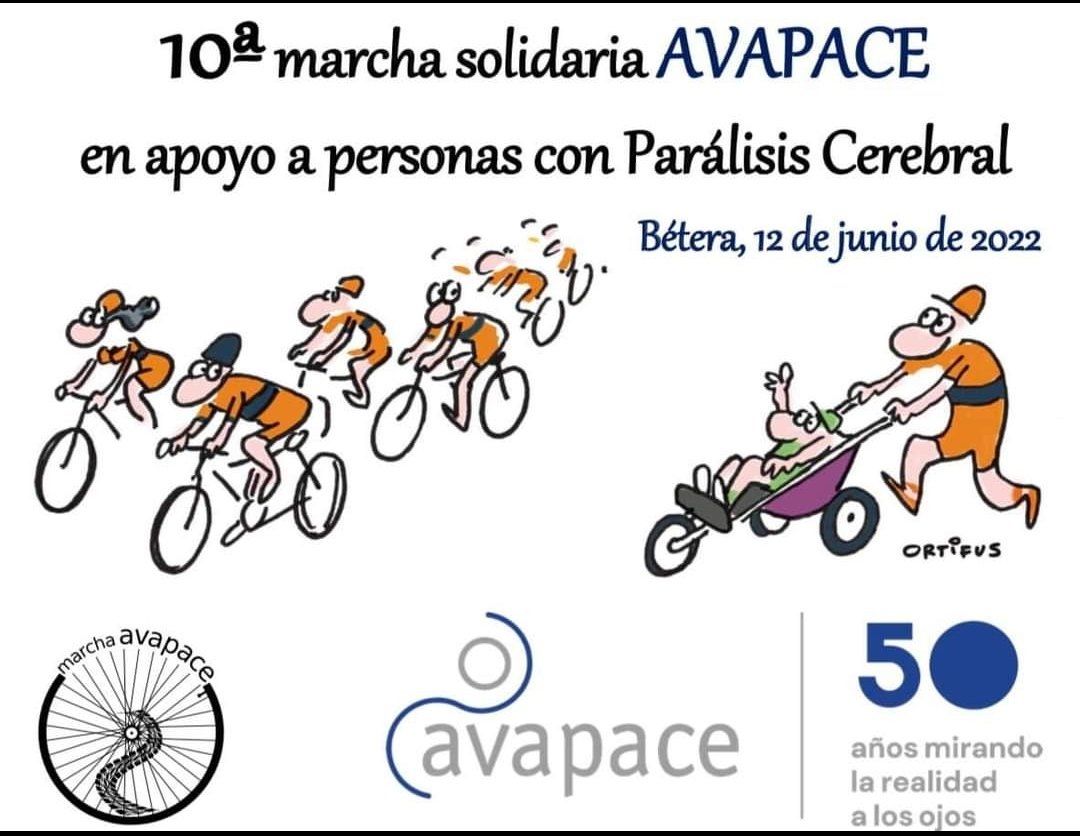 CCAvapace's tweet photo. “X marcha solidaria AVAPACE”
En apoyo a personas con Parálisis Cerebral.
!!!Te esperamos, Tú también puedes ser un CICLISTA SOLIDARIO!!!

Inscripciones: https://t.co/ABhig37hN3
Maillot + calcetines
30€ Federado y 35€ No Federado https://t.co/hLmr5rdh3M