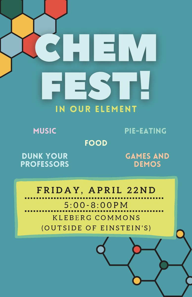 UTSAChemistry (@utsachemistry) on Twitter photo Come enjoy, and discover! CHEM FEST right after this week’s chemistry department seminar by Dr. Makris (<a href="/MakrisGroupNCSU/">Makris Group</a>). See the flyer below.
<a href="/UTSASciences/">College of Sciences</a> Come enjoy, and discover! CHEM FEST right after this week’s chemistry department seminar by Dr. Makris (<a href="/MakrisGroupNCSU/">Makris Group</a>). See the flyer below.
<a href="/UTSASciences/">College of Sciences</a>