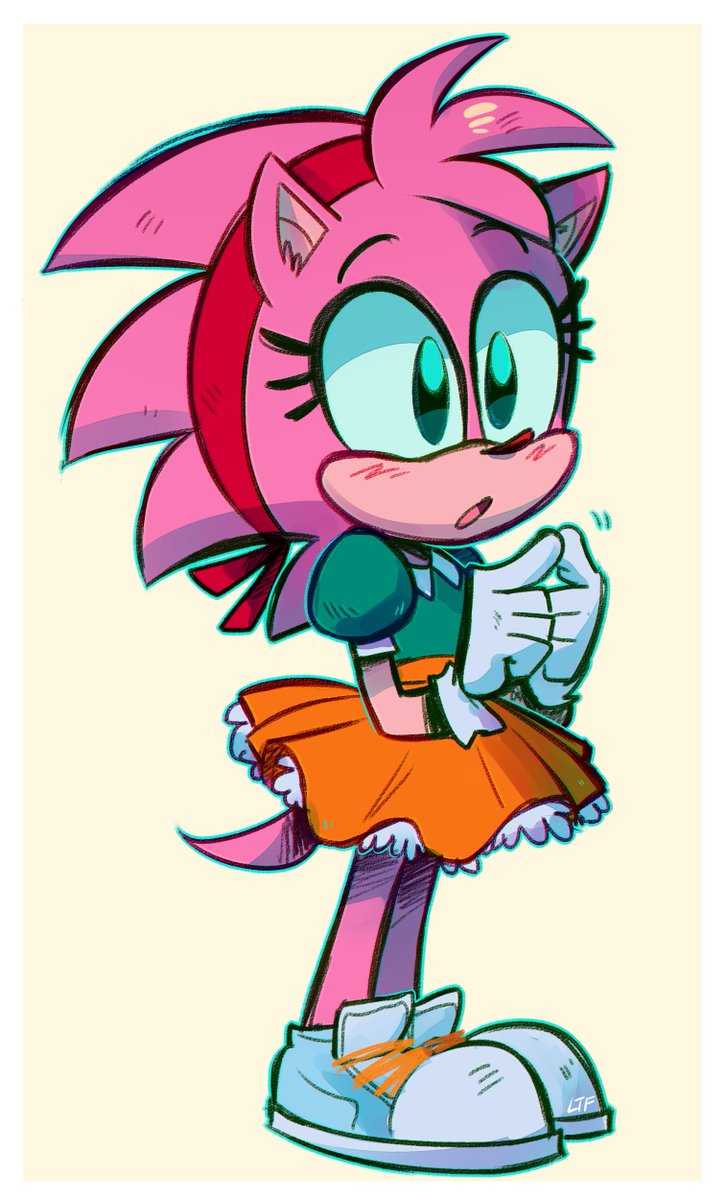 RT @lemonteaflower: classic Amy Rose my beloved (been in a Sonic mood lately).
#SonicTheHedgehog https://t.co/TacNOlfgk9