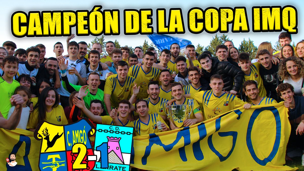 DiegoElandante's tweet photo. 🎥 ¡¡NUEVO VÍDEO!!

🏆 El @cdamigo se proclamó campeón de la #CopaIMQ en La Galera de Miranda de Arga (@castillofc1948) tras ganar 1-2 al @CD_LARRATE.

⚽️ Así fue la final que puede llevar al colegio a jugar la #CopaDelRey la temporada que viene.

➡️ https://t.co/0q1U3qe1k1 https://t.co/sr8QrVOxkd