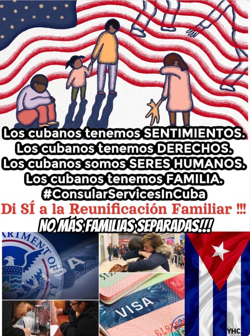 sb_odette's tweet photo. We need a solution to put an end to so much delay in granting appointments,we need #ConsularServicesIn Cuba,what we Cubans go through with legal processes and payments is abusive.Please!!end so many years of suffering and separated family,family is everything,family is the first https://t.co/ktDANQkGgV