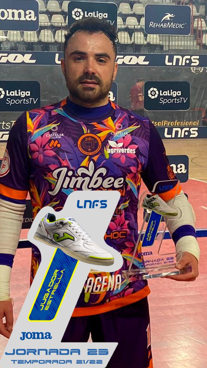 ligaprimefutsal's tweet photo. 🐙 ¡Don José Miguel Oliver @chemi1996! 

🌟 ¡Trofeo @JomaSport Jugador Estrella’ del partido de @Gol!

#LNFSenGol #LigaFutsalProfesional https://t.co/gyd7mJIk1X