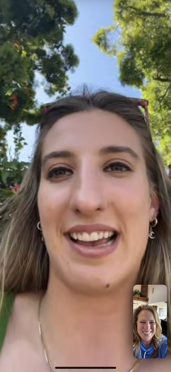 CoachCoriClose's tweet photo. This is a coach’s dream, pics from the facetime call from @ChantelHorvat when she got invited to @LASparks training camp.  So fun to watch @uclawbb players live out their dreams.  #uncommon #gratitude #rememberwhens https://t.co/ImDJAoHZE6