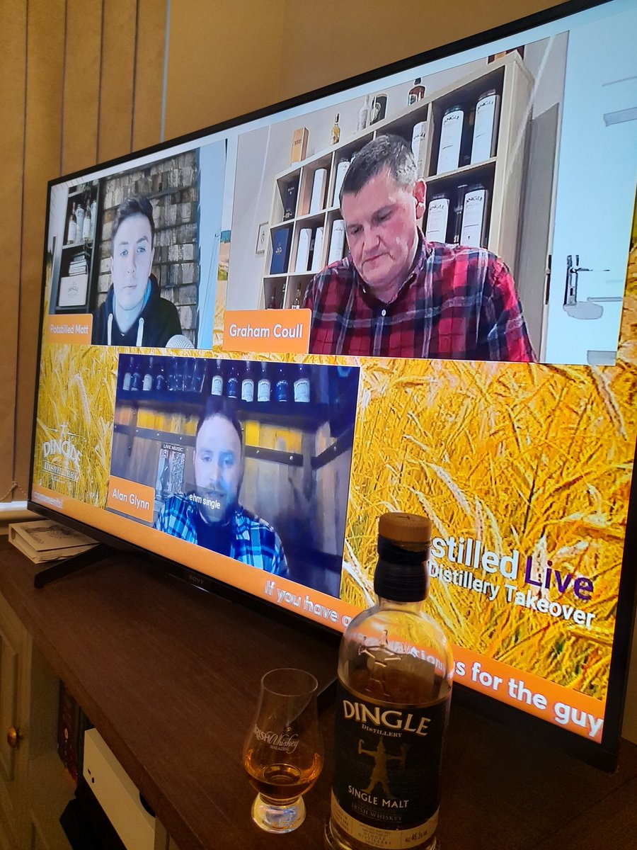 conorohare91's tweet photo. Unfortunately i missed the pack. So i thought i break out a great single malt from the team @DingleWhiskey
Great to hear from master distiller
@Graham__Coull and @Potstilled_ great to him back
#irishwhiskey #spiritofdingle #singlepot #singlemalt https://t.co/7ZBOX7e00m