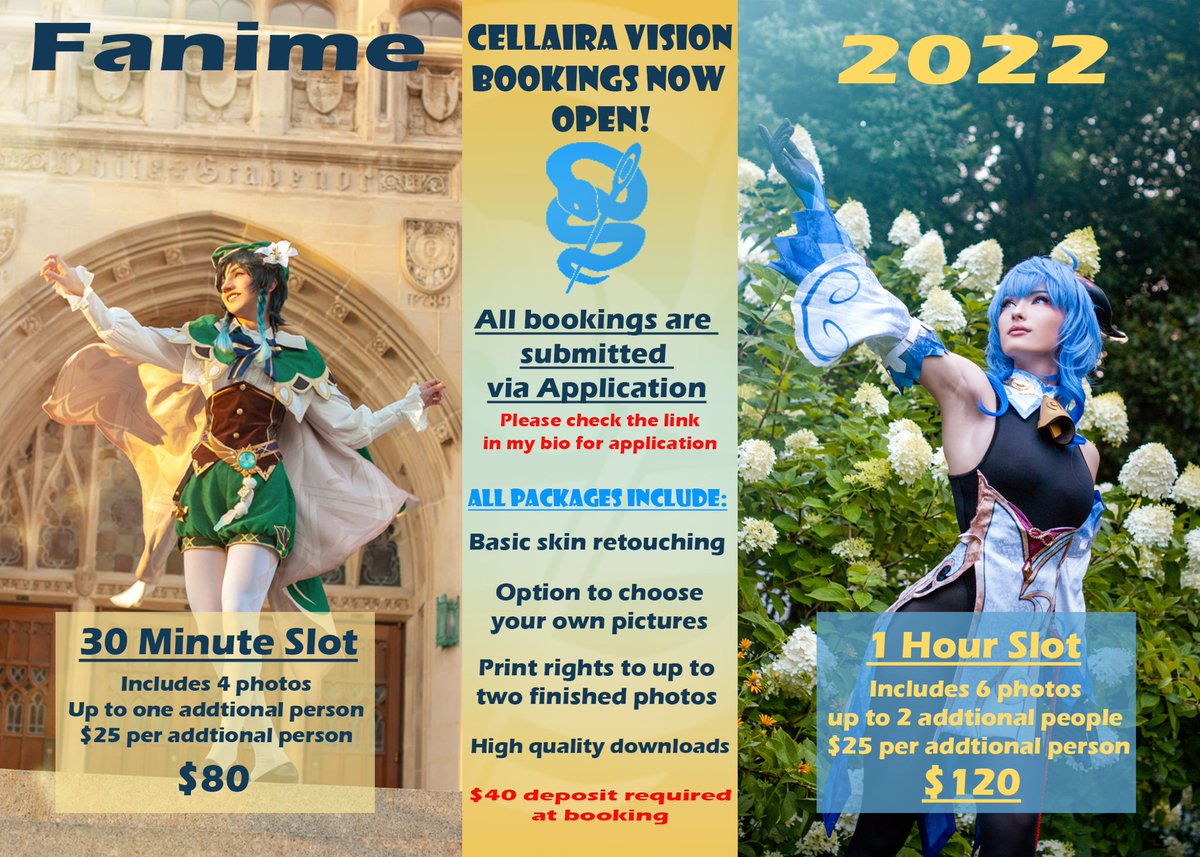 cellaira_vision's tweet photo. Bookings for #fanime2022 are open! This is my first time attending and shooting at Fanime! See you guys there! If you would like to work together please fill out the form below ❤️ shares appreciated as always https://t.co/8S01mI4MPV