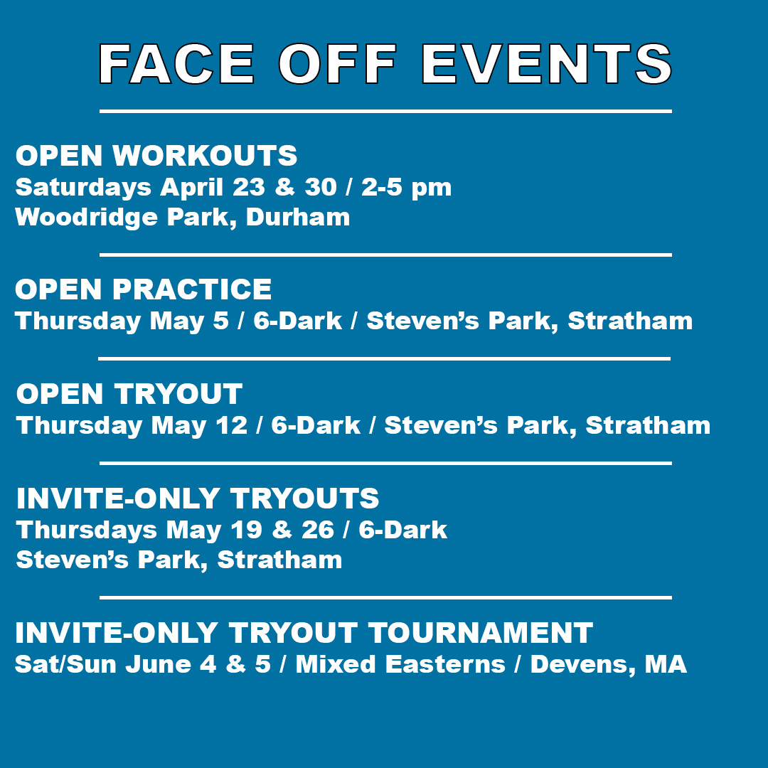 FaceOffUltimate's tweet image. We are excited to get the season started and hope you will join us for workouts, practice, and tryouts!

Fill out our interest form here: docs.google.com/forms/d/e/1FAI…

See you there!