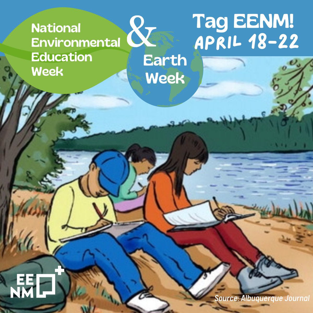 newmexicoee's tweet photo. Tag EENM in your social media posts this week as you celebrate National Environmental Education Week and Earth Week! We'll share your posts about your #environmentaleducation programs and how you're observing #EarthDay!
#NationalEEWeek #EarthWeek #enviroed #newmexico https://t.co/R2QtsdoG99