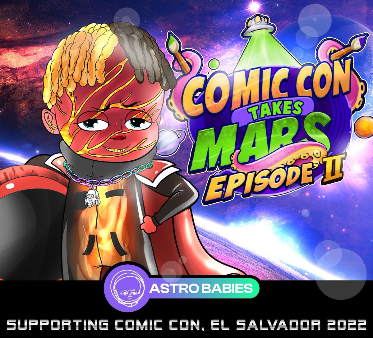 Astro Babies | Astro Casino LIVE! (@astrobabiesnft) on Twitter photo <a href="/ComicConSV/">Comic-Con El Salvador</a> is right around the corner! <a href="/AstroBabiesNFT/">Astro Babies | Astro Casino LIVE!</a> is happy to support up coming artist , talent and help engage in the community with the movement of #NFTs and #cryptocurrency!
<a href="/monicataher/">Mónica Taher</a> <a href="/contra_punto/">ContraPunto El Salvador</a> <a href="/GrupoSyrusPR/">Grupo Syrus - MKT & PR</a> #SolanaNFTs #Elsalvador #Bitcoin #Crypto #Artists <a href="/ComicConSV/">Comic-Con El Salvador</a> is right around the corner! <a href="/AstroBabiesNFT/">Astro Babies | Astro Casino LIVE!</a> is happy to support up coming artist , talent and help engage in the community with the movement of #NFTs and #cryptocurrency!
<a href="/monicataher/">Mónica Taher</a> <a href="/contra_punto/">ContraPunto El Salvador</a> <a href="/GrupoSyrusPR/">Grupo Syrus - MKT & PR</a> #SolanaNFTs #Elsalvador #Bitcoin #Crypto #Artists