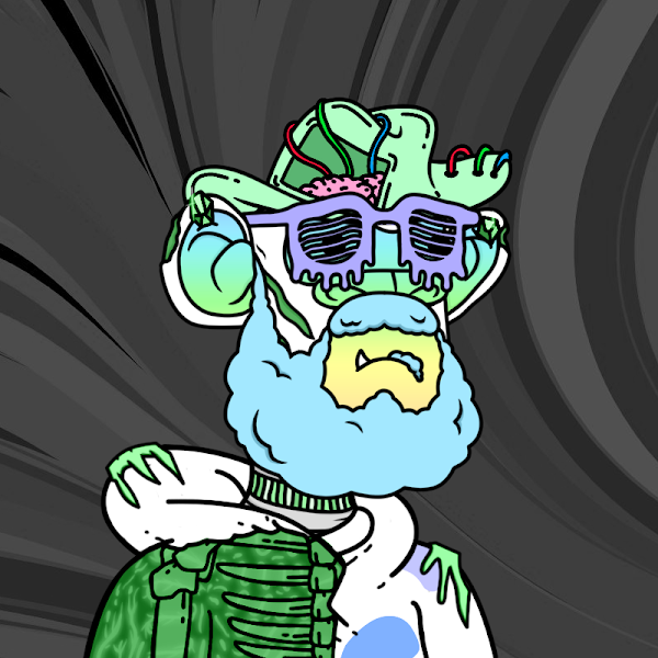 caleb_tice's tweet photo. Another awesome mutant from @DerivativeApes, this one drank green apple, blue raspberry, and grape #SODAs. Wow. Epic. #gnarAF barely begins to describe how awesome this mutant is. 

I fucking love it! #DerangedApes https://t.co/PE5Ygu4opo