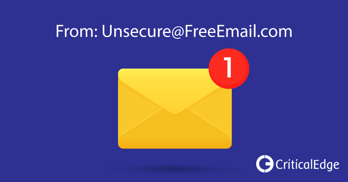 Do you think your email address makes you look professional or not? We’re not judging, but we can give you a professional email that helps with the first impression. It can also help you better avoid spam &amp; junk filters. criticaledgetech.com