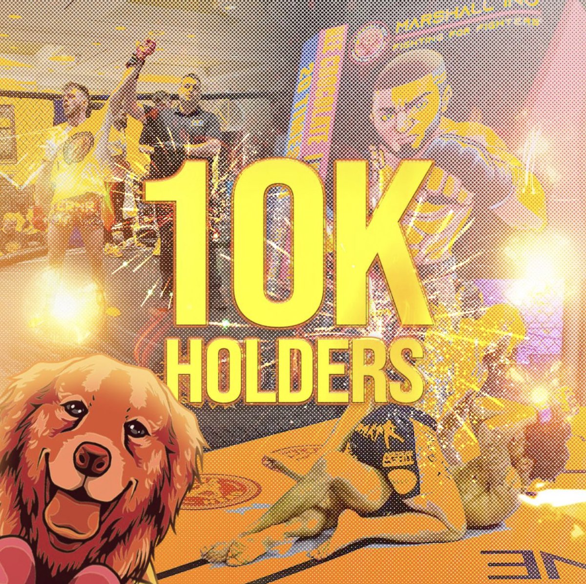 🚨GIVEAWAY TIME 🚨

<a href="/marshallinu_/">APINATOR</a>  reached 10k holders so We’re Giving Away $250 In ETH To two Lucky Winners ($500 Total). 

How To Enter?
- RT This Tweet
- Tag Two Friends Below 
- Follow @Ianheinischmma, <a href="/iambroots/">MOON KING B-ROOTS</a> on twitter. 

Winner Will Be Announced In 24 Hours - Good Luck!