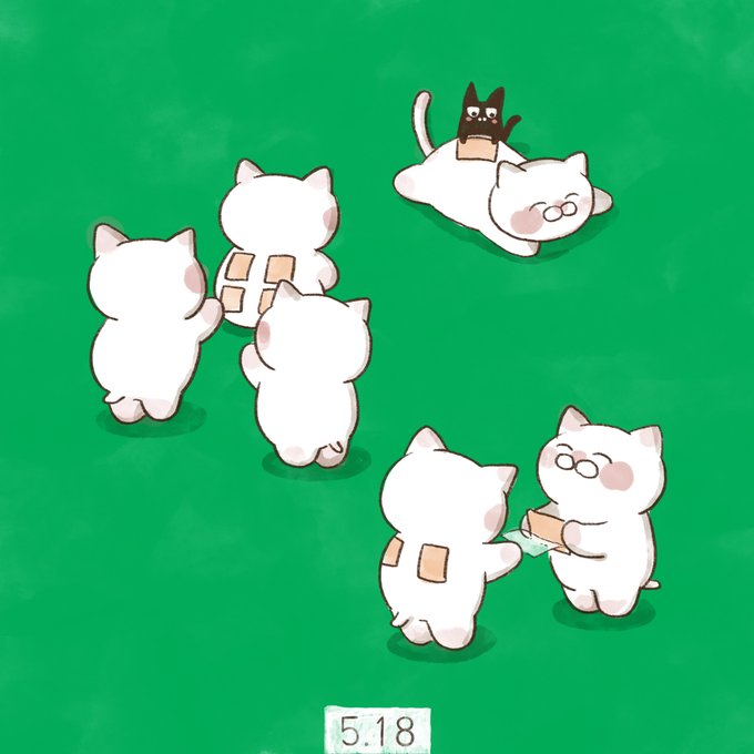 「眼鏡 白い猫」のTwitter画像/イラスト(新着)｜4ページ目