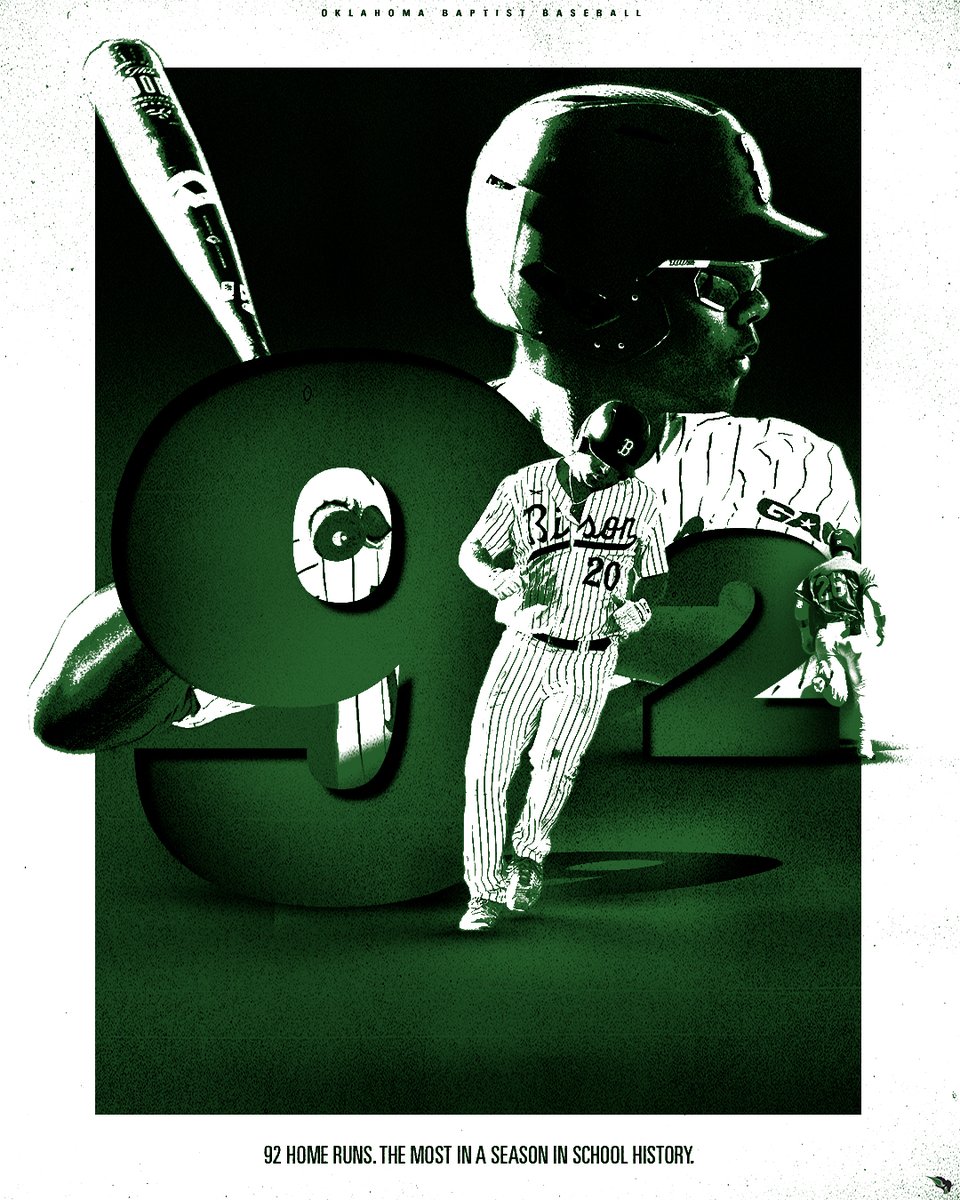 OBU_Baseball's tweet photo. We were hoping to share this today...

With @alex_schro's HR just now, making the score 10-4, we have broken the ꜱᴄʜᴏᴏʟ'ꜱ ᴀʟʟ-ᴛɪᴍᴇ ꜱɪɴɢʟᴇ-ꜱᴇᴀꜱᴏɴ home run record! 92 and counting! https://t.co/SKiDFPHHox