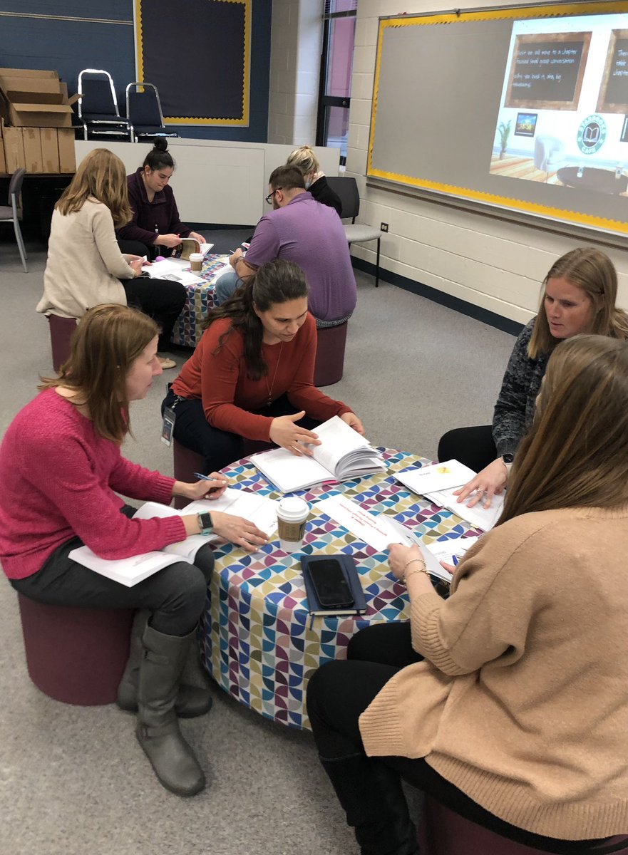 MrsJenWalsh's tweet photo. 📚We took a little time and Had another wonderful session of Coffee &amp; Conversation with Igniting a Passion for Reading by @StevenLayne.   #D60learns  #D60reads https://t.co/QXbEW6okcc
