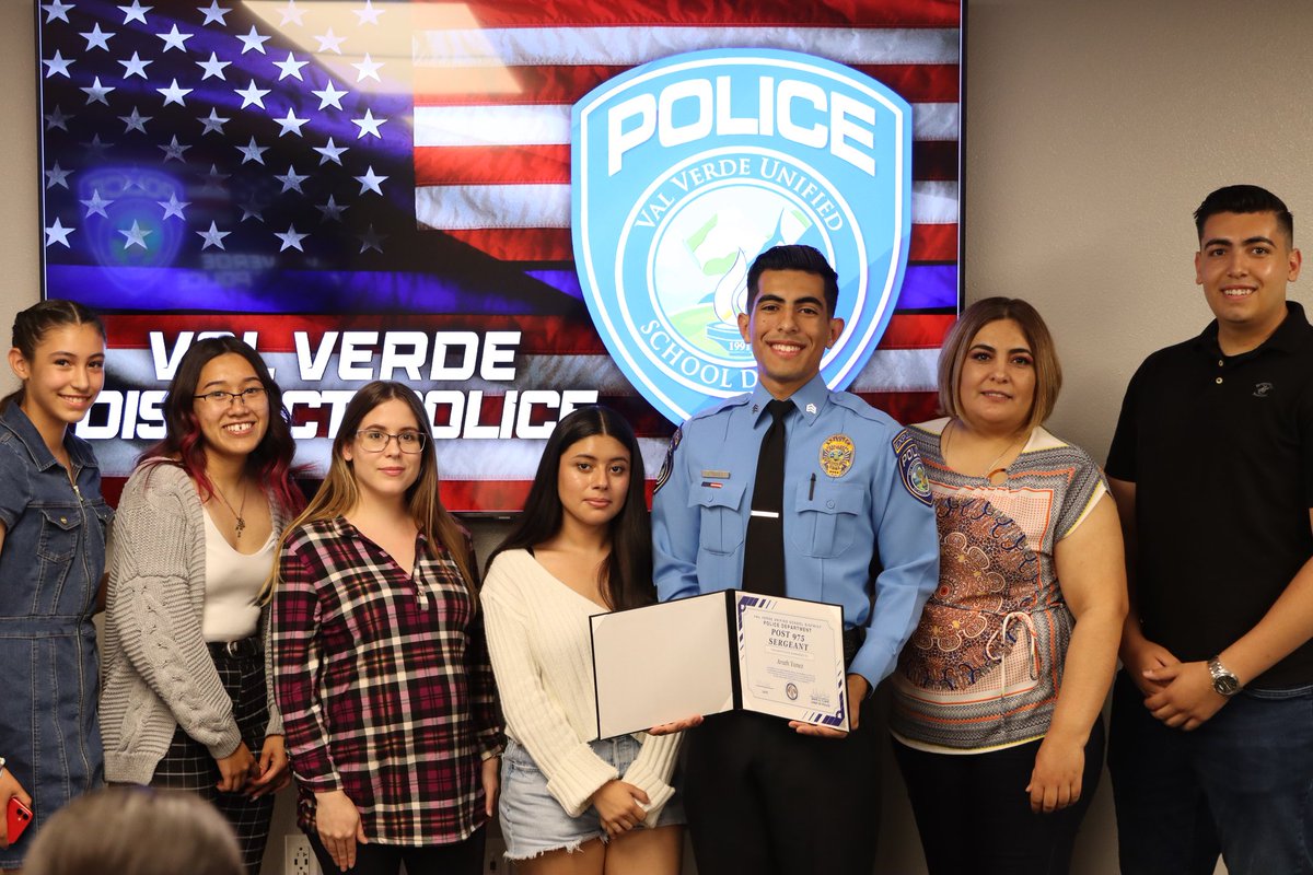 VVUSDPD's tweet photo. Congratulations to Explorer Yanez who was promoted to the first Val Verde Explorer Post 975 Sergeant! #vvusdpd #explorerpost975 #promotion #vvusd https://t.co/VOinvhcx0G