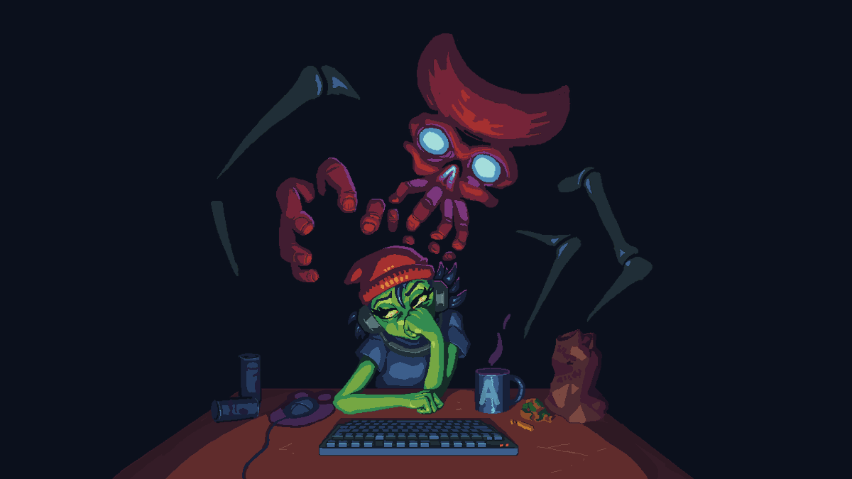 BluishGreenPro's tweet photo. [Live in 15 Minutes!]
Tonight, we've got an interview with VixenMink, Cyzaine, and Zakahrum while playing *Somnipathy*.
Bring your questions and tune in at 9:00 PM [EST];

https://t.co/oKGAwTE46t

#indiedev #IndieGameDev #LDJam50 https://t.co/6Gvt4zXvoI