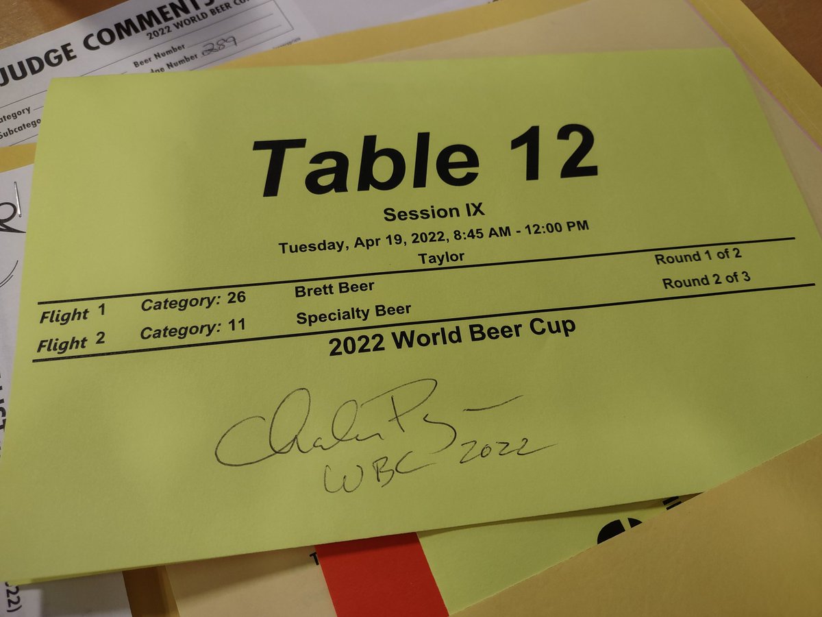 Professional bucket list item checked.

Judging with <a href="/CharliePapazian/">Charlie Papazian</a> at the <a href="/WorldBeerCup/">World Beer Cup®</a>.