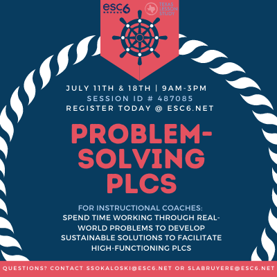 Discover how your role as an Instructional Coach can help teachers take ownership of their Professional Learning Communities. Register for this free session today: escweb.net/tx_esc_06/cata… @escregion6 #plc #lessonstudy