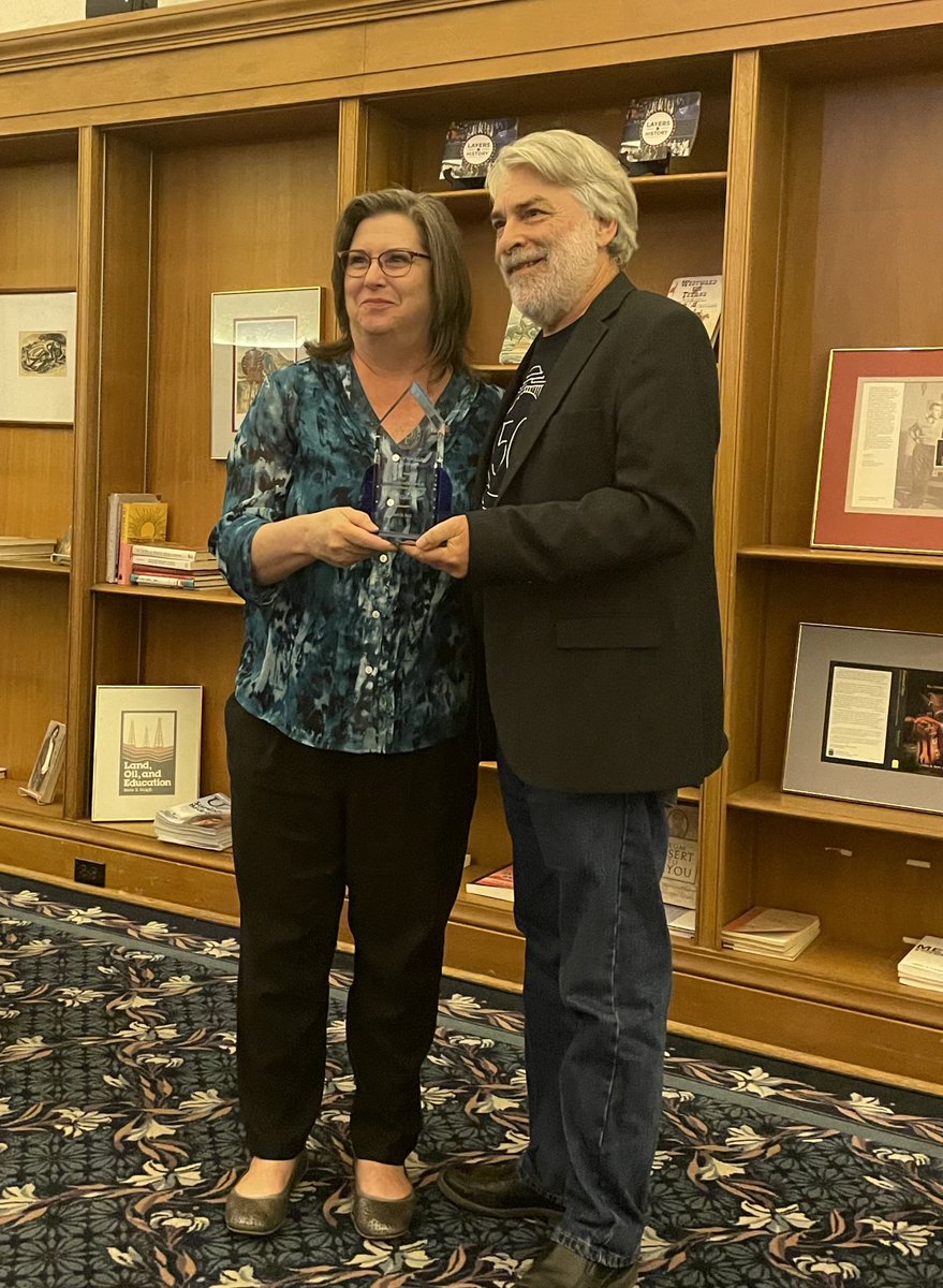 BobMooreNews's tweet photo. So proud of ⁦@kategannon⁩, recipient of the Dr. Ann and Charles Horak III Teaching Excellence Endowment from UTEP’s College of Liberal Arts. Very well deserved, though I am admittedly biased! https://t.co/xkwcIe9EQS