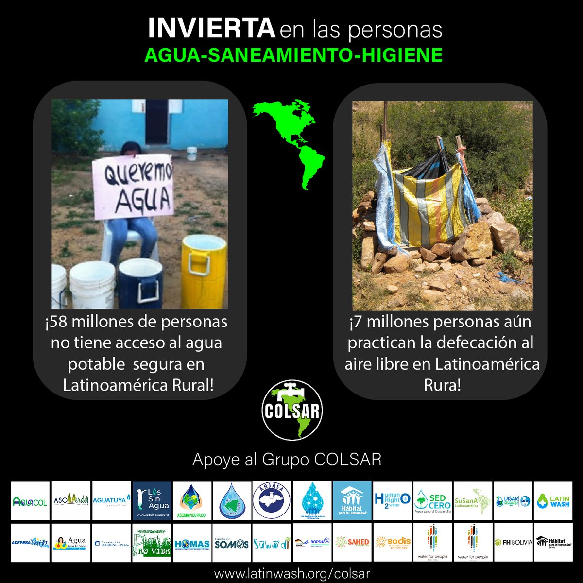LatinWASH's tweet photo. [CAMPAÑA WASH]
INVIERTA en las personas
AGUA-SANEAMIENTO+HIGIENE

¡Apoye a las organizaciones del Grupo #COLSAR para que más personas de Latinoamérica Rural tengan accesoa a servicios básicos!👇
https://t.co/RGIFobimkM https://t.co/mtW2D5Rk71