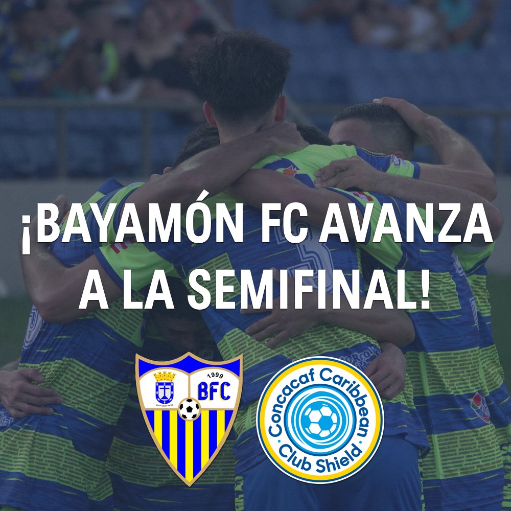 Bayamón FC avanza a la semifinal de la Concacaf Caribbean Club Shield como líder de grupo y está a la espera de rival para el partido semifinal este próximo viernes 22 de abril a las 8:00 PM en el Estadio Centroamericano de Mayagüez. 🙌🏻⚽️