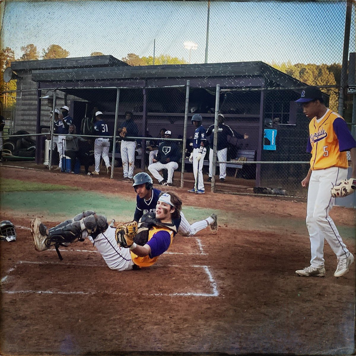 will_okun's tweet image. Out at the plate @RHSBASE
