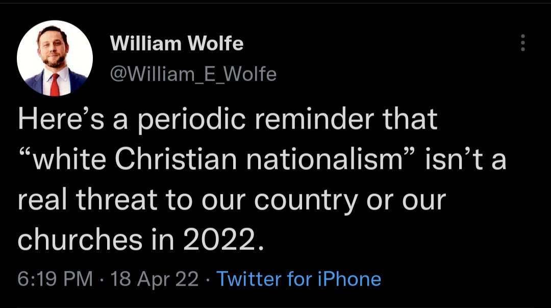 If white Christian nationalism isn't a threat to you, it's because you're a white Christian nationalist.