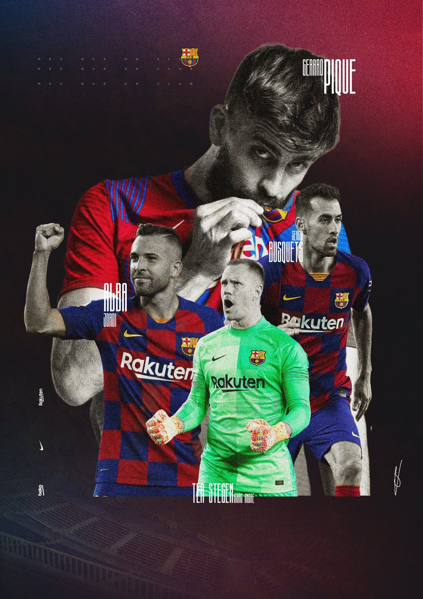 New poster featuring <a href="/3gerardpique/">Gerard Piqué</a> <a href="/5sergiob/">Sergio Busquets</a> <a href="/JordiAlba/">Jordi Alba</a> <a href="/mterstegen1/">Marc ter Stegen</a>