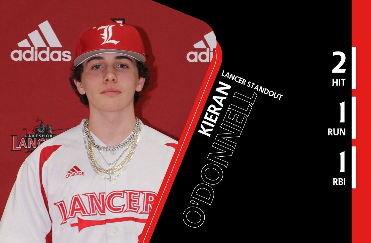LHSLancerSports's tweet photo. Kieran O'Donnell had 2 hits and 1 RBI in the double header against Portage Central https://t.co/E3gR2XAtVJ