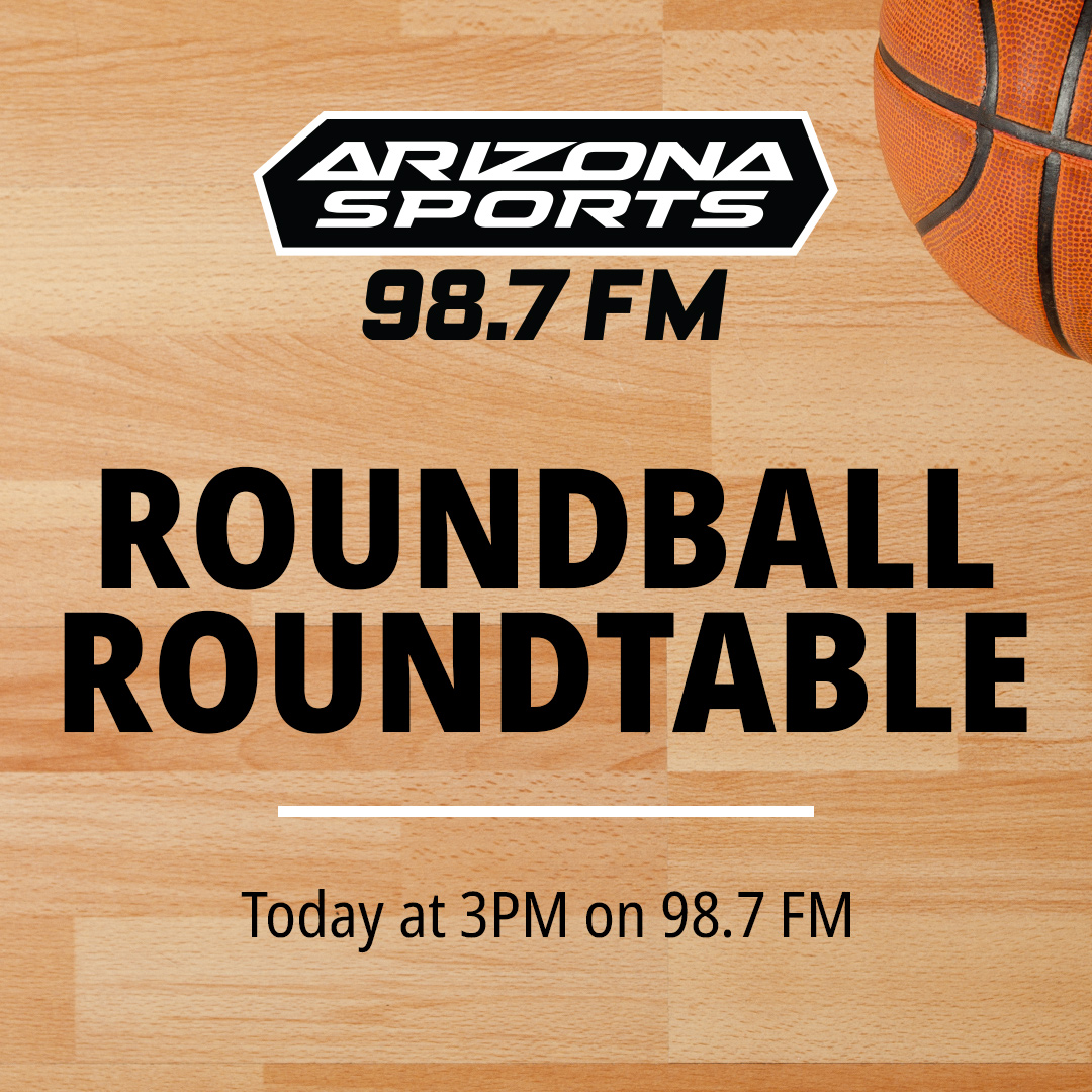 AZSports's tweet photo. Tom Leander drops by @BurnsAndGambo at 3 p.m. to chat about Pelicans-Suns Game 2 on the Roundball Roundtable, brought to you by @the_investorhub.

Tune in: https://t.co/UvkGGrZ7B3 https://t.co/bNnAjVQ1Lw