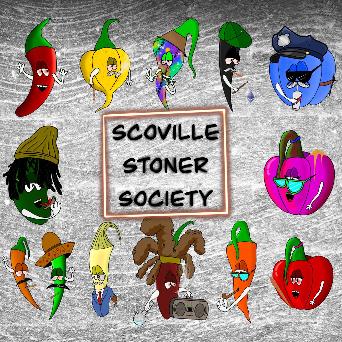 🌶💨BREAKING NEWS💨🌶
The Scoville Stoner Society is now available!! Grab your favourite Stoner here 👇👇👇
opensea.io/collection/sco…

PLEASE RT🙏
#NFTCommunity #NFT #NFTs #nftart #NFTartist #NFTProject #NFTDrop #NFTCollection #cryptocurrency #PolygonNFT #crypto #ETH #art #NFTSale