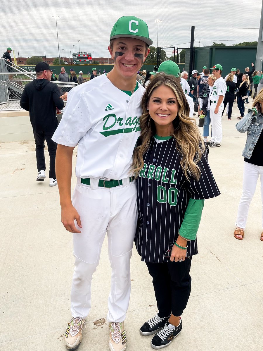 coachmalgray's tweet photo. I was so honored to be chosen by one of my favorite students &amp; to get to wear his jersey for teacher appreciation night at the baseball game! @RusherNate is a phenomenal pitcher, an incredible student, &amp; a wonderful person. I’m sad I only have him in class for a few more weeks! https://t.co/ACw9uabV1Z