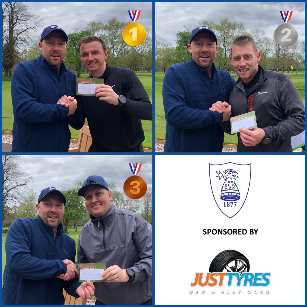 ashurst_golf's tweet image. Order of Merit Round 3 @HaydockParkGC 

🥇Stu Berkley
🥈Lewis Carroll 
🥉John Carroll

Prizes: @ClarkesGolf vouchers

Nearest the pins:

12th - Baz Hilton
18th - Ste Wilson

Thanks to JustTyres for their sponsor 🤝
