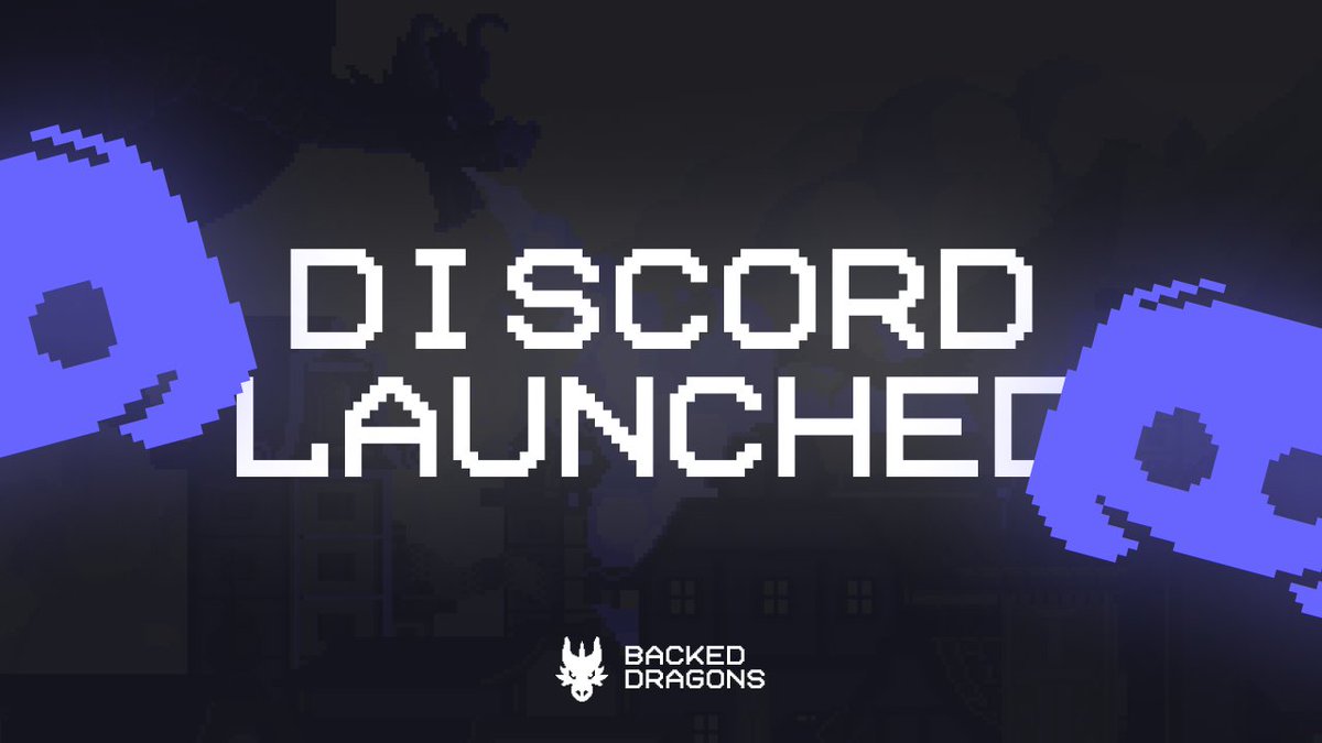 BackedDragons's tweet photo. 💎DISCORD IS LAUNCHED💎

This is only the beginning. There will be awesome activities and contests: https://t.co/4gWgDaCbCy

First 50 joiners will receive OG roles, don't miss it! https://t.co/Ft79totbA4