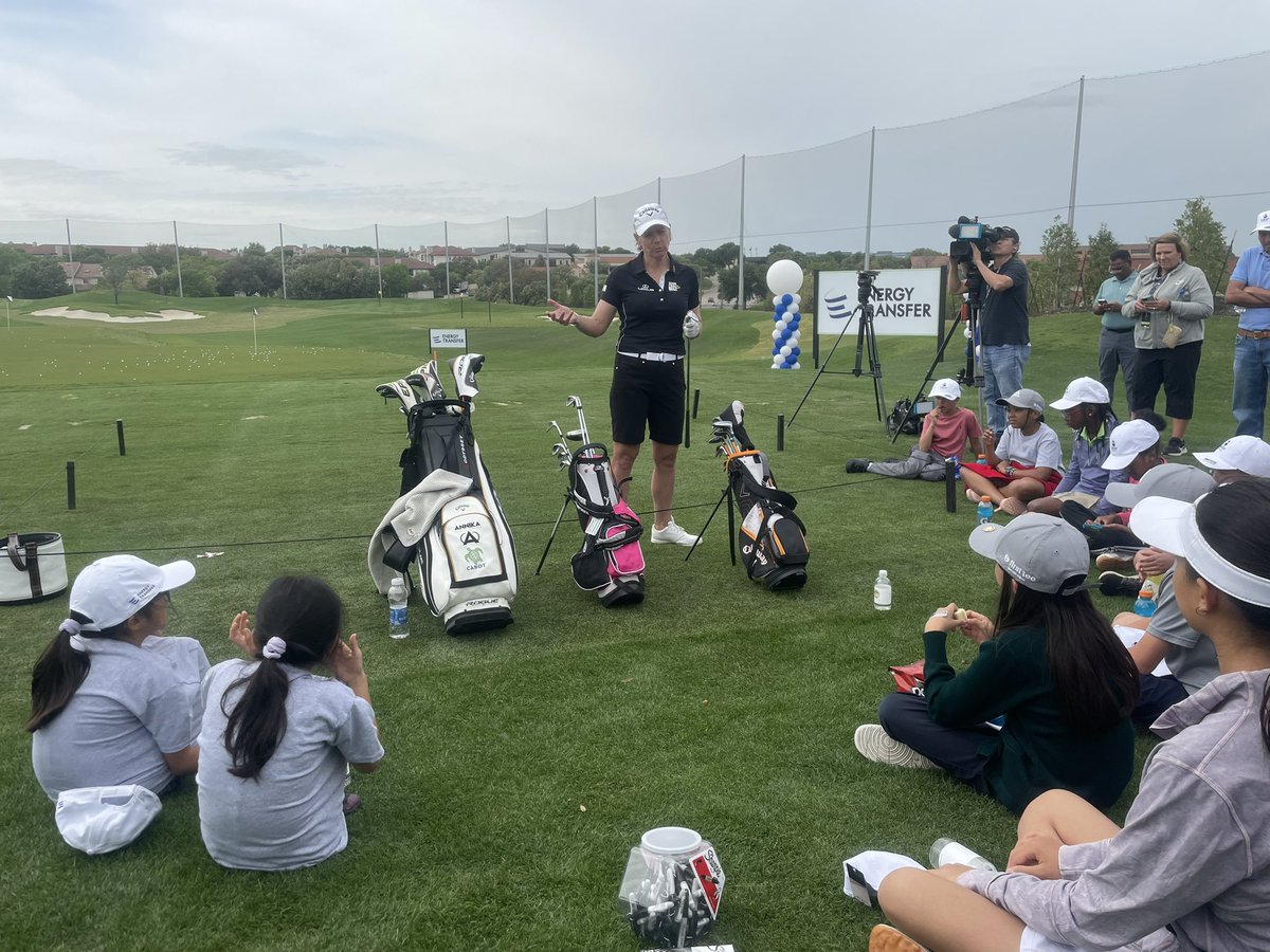 Invited Celebrity Classic (@invitedcc) on Twitter photo A legend and the next generation ⛳️
A special afternoon is underway at <a href="/LasColinasCC/">Las Colinas CC</a>, where the legendary <a href="/ANNIKA59/">Annika Sorenstam</a> is hosting a clinic with youth from <a href="/FirstTeeDallas/">First Tee - Greater Dallas</a> and <a href="/momentous/">@momentous</a>. Presented by <a href="/EnergyTransfer/">Energy Transfer</a>. #ClubCorpClassic A legend and the next generation ⛳️
A special afternoon is underway at <a href="/LasColinasCC/">Las Colinas CC</a>, where the legendary <a href="/ANNIKA59/">Annika Sorenstam</a> is hosting a clinic with youth from <a href="/FirstTeeDallas/">First Tee - Greater Dallas</a> and <a href="/momentous/">@momentous</a>. Presented by <a href="/EnergyTransfer/">Energy Transfer</a>. #ClubCorpClassic