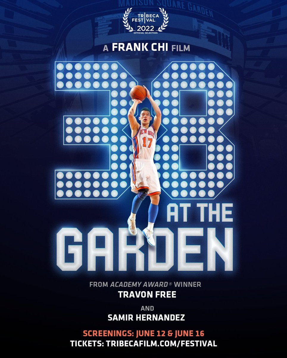 RT @BrandonMChu Excited to share that I invested in the film "38 at the Garden" about @JLin7's epic night against Kobe 10 yrs ago. Premiering at @Tribeca in June

Linsanity meant so much to me and the Asian community - grateful I could support Frank Chi, @Travon & @Samir4GTG in getting this made