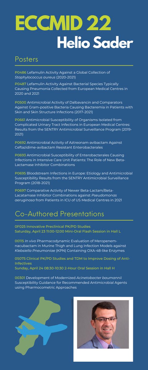 Hello! I'll be in Lisbon for #ECCMID2022 with <a href="/jmilabs/">JMI Laboratories</a>. Here's a list of my posters and presentations. Love to see you there.