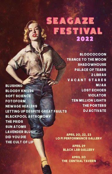 jeremypopscene's tweet image. Seattle peeps! @SeagazeFestival is this week and the Night Two Friday gig with @BlushingBand, @bloodyknives, @softscienceband, @fotoform, @NewAgeHealers and @LettingUp is TASTY. Come out if you’re around! strangertickets.com/events/1191046…