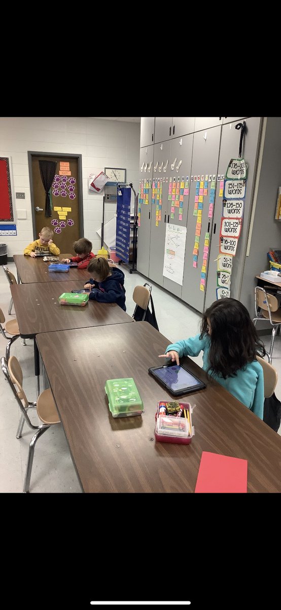Our Kindergarteners put the new IPads to good use today! We have been practicing subtraction skills, so we decided to use digital workplaces alongside our paper copies. They loved it! #SumnerAchieves