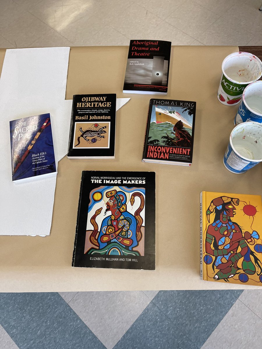 Today, Grade 7s had the incredible opportunity to gain knowledge from Mark Seabrook on #IndigenousArt and history. #Miigwech <a href="/ocsbindigenous/">OCSB Indigenous Ed</a> <a href="/ImmaculataOCSB/">Immaculata High School</a>