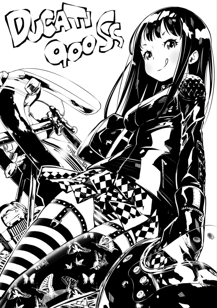 今日の過去絵はducati900ssです。 