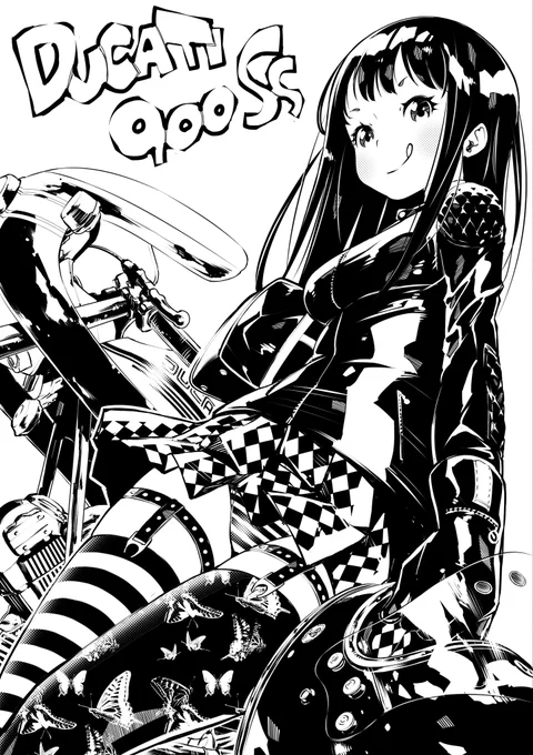 今日の過去絵はducati900ssです。 
