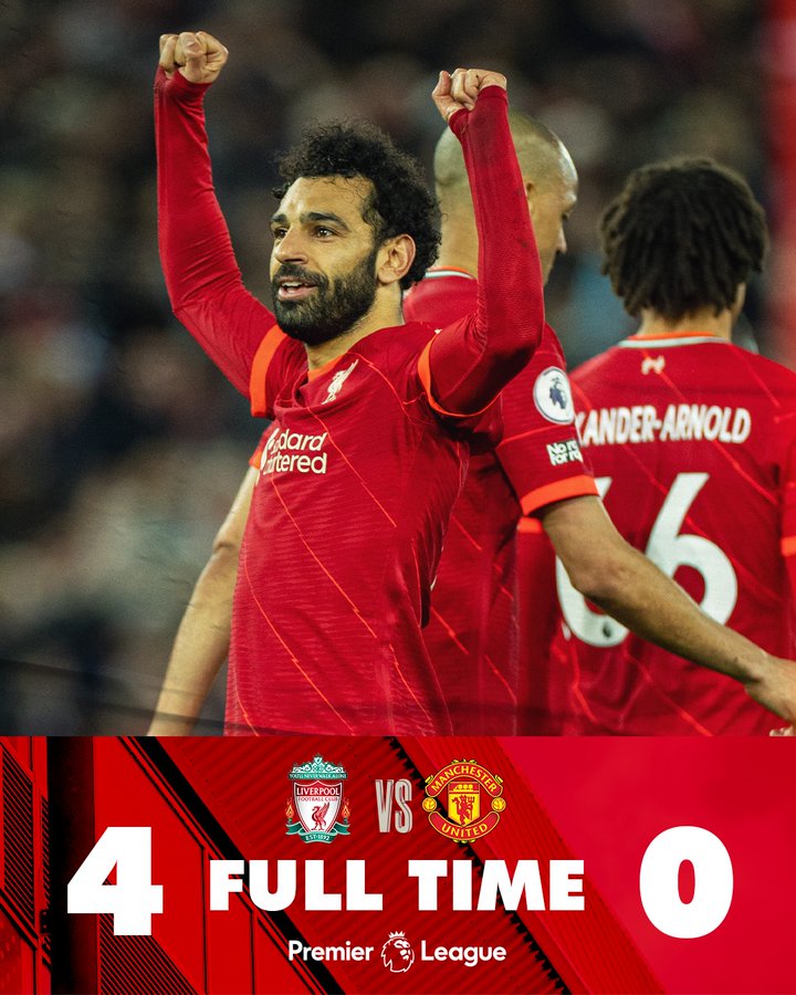Liverpool 4-0 Manchester United, EPL 2021-22: Cristiano Ronaldo-Less Man Utd Defeat (Watch Goal Video Highlights) | ⚽ LatestLY